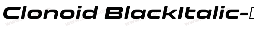 Clonoid BlackItalic字体转换